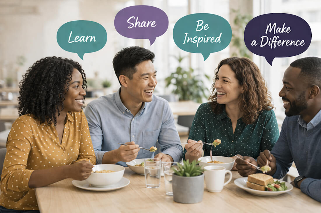 Colleagues taking part in a focused Equality, Diversity and Inclusion conversation
